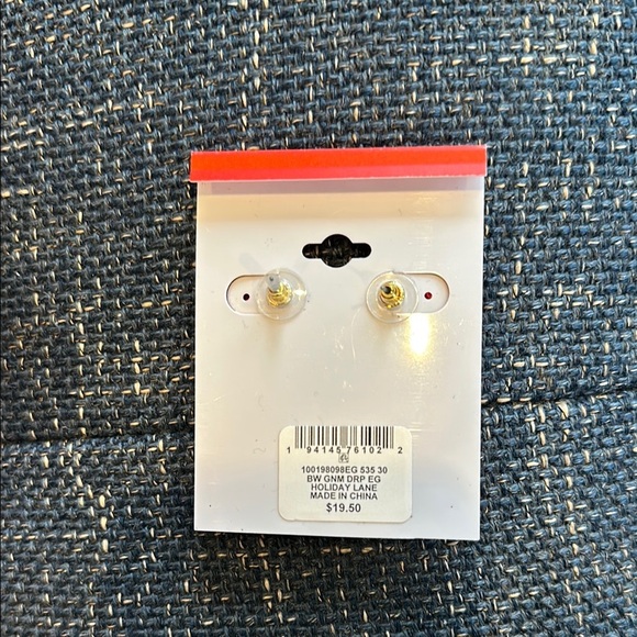 Red Gnome Earrings - Picture 2 of 2